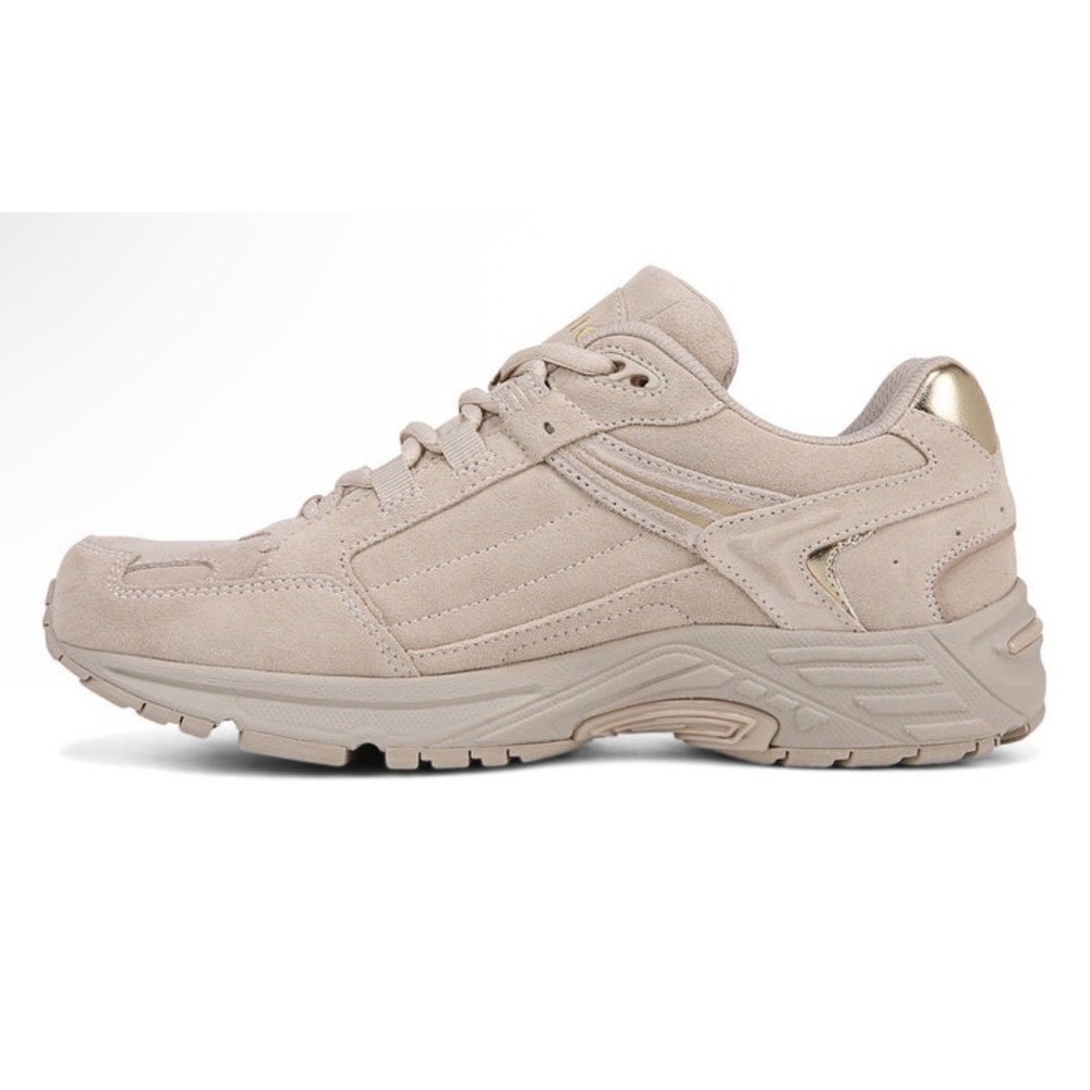 Vionic 23Walk 2.0 Womens 8.5 Wide Walking Shoes Sand Suede Gold Sneakers J0683L - Picture 4 of 6